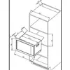 Kép 2/2 - De Dietrich beépíthető mikrohullámú sütő, beépíthető, 26 l, fekete üveg inox kerettel, réz díszítés