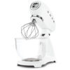 Kép 2/2 - SMEG retro konyhai robotgép, fehér, üveg tál