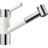 Kép 3/8 - BLANCO TIVO-S csaptelep kihúzható fejjel, zuhanyváltóval, silgranit fehér/króm, magas nyomású