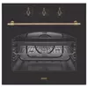 Kép 1/3 - EVIDO RUSTIC-O 60A  beépíthető sütő, légkeveréses, 60 cm, antracit/bronz