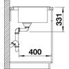 Kép 6/6 - BLANCO PLEON 5 Silgranit mosogatótálca, palaszürke, tartozékok nélkül, excenter nélkül