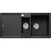 BLANCO ADIRA 6S-F fekete mosogatótálca, excenterrel, SZINTBE ÉPÍTÉS