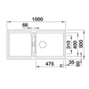 Kép 3/5 - BLANCO ADIRA XL 6S antracit tart., exc.
