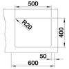 BLANCO ETAGON 500-U SILGRANIT mosogató, antracit, lefolyó nélkül