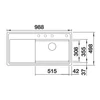 Kép 2/2 - BLANCO ETAGON XL 6S-F palaszürke tart., exc. SZINTBE ÉPÍTÉS