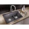 BLANCO PLEON 6 Split SILGRANIT mosogató, balos, törtfehér