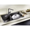 BLANCO PLEON 9 SILGRANIT mosogató, balos, fekete