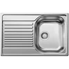 Kép 1/2 - BLANCO TIPO 45 S compact, mosogatótálca, natúr rozsdamentes acél excenter nélkül (207830 mos+222404 lef)