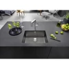 BLANCO ZEROX 500-U Dark Steel rozsdamentes acél mosogató
