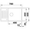 BLANCO ZIA XL 6 S Compact SILGRANIT mosogató, kávé