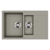 Kép 1/3 - EVIDO Cubo 6S compact gránit mosogató 800x500 platina