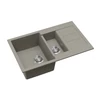 Kép 2/3 - EVIDO Cubo 6S compact gránit mosogató 800x500 platina