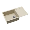 Kép 3/4 - EVIDO Cubo XL 6S compact gránit mosogató, 860 x 500 mm, bézs