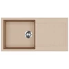 Kép 1/2 - EVIDO Cubo XL 6S gránit mosogató, 1000 x 500 mm, avena