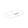 EVIDO DUALFLOW 60W hagyományos páraelszívó, 60 cm, fehér
