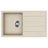 Kép 1/3 - EVIDO Easy 45S gránit mosogató, 760 x 440 mm, bézs