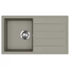 EVIDO Easy 45S gránit mosogató, 760 x 440 mm, platina
