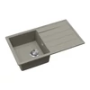 EVIDO Easy 45S gránit mosogató, 760 x 440 mm, platina