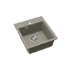 Kép 2/3 - EVIDO Easy 45 gránit mosogató, 515 x 460 mm, platina