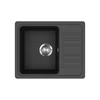 Kép 1/3 - EVIDO Home 45S compact gránit mosogató, antracit  575 x 460 mm,