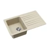 Kép 3/4 - EVIDO Home 45S gránit mosogató, 765 x 460mm, bézs