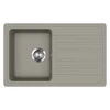 Kép 1/3 - EVIDO Home 45S gránit mosogató, 765 x 460mm, platina