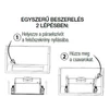 EVIDO MOVE 60B beépíthető páraelszívó, 60 cm, fekete üveg, mozgásvezérlés