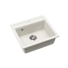 EVIDO QUADRO 6 gránit mosogató, 562 x 510 mm, fehér