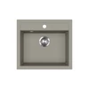 Kép 1/3 - EVIDO Quadro 6 gránit mosogató, 562 x 510 mm, platina