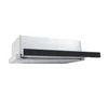 Kép 1/2 - EVIDO SLIMLUX 60GB teleszkópos páraelszívó,led,inox/fekete üv.front