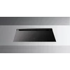 Falmec BRERA 89 cm indukciós főzőlap beépített elszívóval, matt fekete, fehér LED, 2x2 bridge zóna