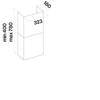 Kép 4/5 - Falmec COVER 85 cm fali páraelszívó, fekete üveg