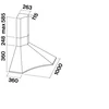 Kép 3/3 - Falmec ELIOS 100 cm sarok páraelszívó, inox