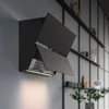 Kép 3/5 - Falmec FUSION 85 cm fali páraelszívó, matt fekete üveg