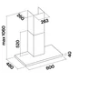 Kép 4/4 - Falmec LUMEN 60 cm fali páraelszívó, inox