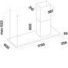 Kép 4/4 - Falmec LUMEN NRS 175 cm sziget páraelszívó, jobbos, inox
