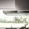 Kép 4/5 - Falmec LUMINA NRS 90 cm sziget páraelszívó, inox/üveg