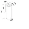 Kép 2/2 - Falmec POLAR EVO 35 cm fali páraelszívó, arany