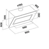Kép 4/4 - Falmec QUASAR 90 cm fali páraelszívó, fehér üveg