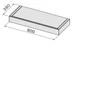 Kép 2/2 - Falmec SHELF  növénytartó tálca 90 cm polc modulhoz, inox