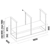 Kép 3/5 - Falmec SPAZIO 180 cm sziget páraelszívó, inox