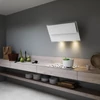 Kép 2/4 - Falmec VERSO EASY 55 cm fali páraelszívó (keringetés), fehér üveg