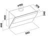 Kép 4/4 - Falmec VERSO EASY 55 cm fali páraelszívó (keringetés), fekete üveg
