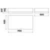 Kép 3/3 - Falmec VETRA 120 cm sziget páraelszívó, inox/üveg