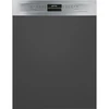 SMEG BEÉPÍTHETŐ MOSOGATÓGÉP, félintegrált, 60 cm, 13 teríték, 5 funkció, 3 hőmérséklet, inox panel