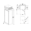 Kép 2/5 - SMEG BORHŰTŐ, 60x185 cm, jobb oldali pántok, fekete és inox