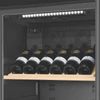 Kép 4/5 - SMEG BORHŰTŐ, 60x185 cm, jobb oldali pántok, fekete és inox