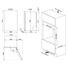 Kép 3/5 - SMEG BORHŰTŐ, Linea design, 88 cm, forgatható ajtó, fekete
