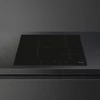 SMEG INDUKCIÓS FŐZŐLAP, Universal design, 60 cm, 3 főzőzóna, dupla zóna a bal oldalon, fekete üveg