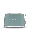 Kép 1/2 - SMEG KENYÉRPIRÍTÓ, retro, 2 szeletes, matt smaragdzöld
